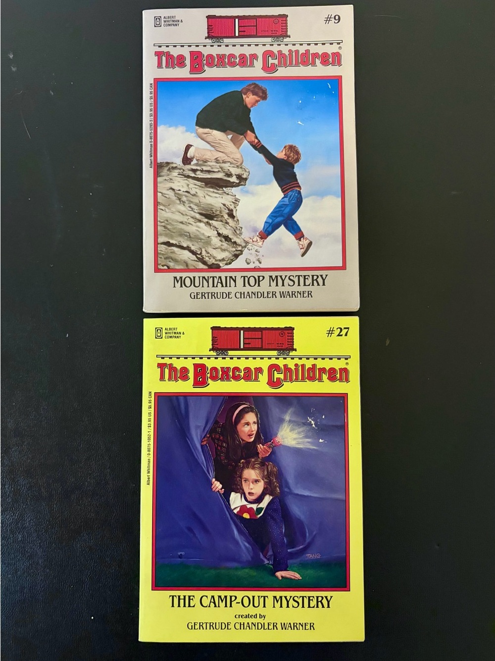 2 Vintage The Boxcar Children adventure/mystery series books: #9 and #27